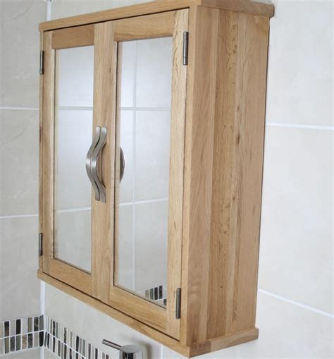 Solid Oak Wall Mounted Bathroom Cabinet 352 Bathrooms And More Store