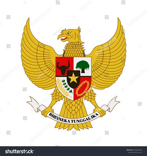This Illustration Garuda Pancasila Bird Which Stock Illustration