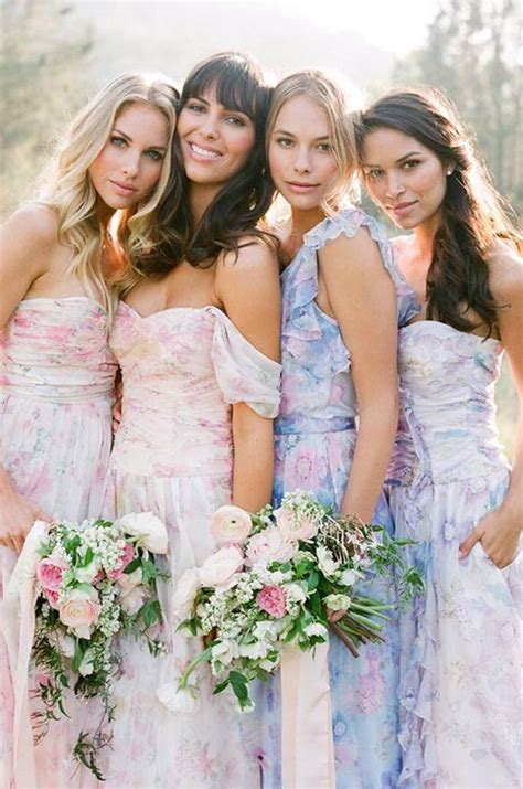 Floral Print Bridesmaid Dresses From Plum Pretty Sugar