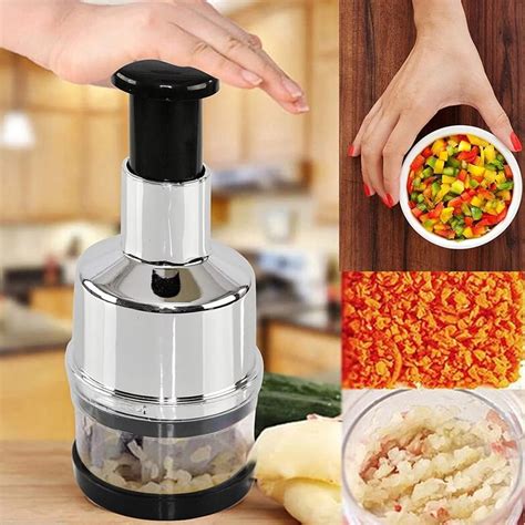 Garlic Press Cutter Machine Vegetable Food Onion Multifunctional Mincer