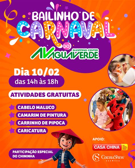 Shopping Aguaverde Promove Tradicional Bailinho De Carnaval Bem Paran