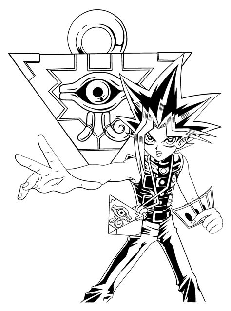 Coloring Pages Yugioh Yu Gi Oh Coloring Pages To Download And Print For