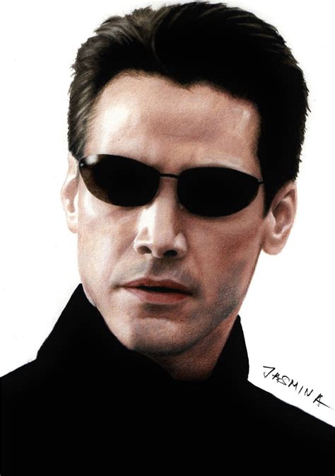 New Colored Pencil Drawing Keanu Reeves As Neo From The Matrix Movie 👏 Pencil Drawings