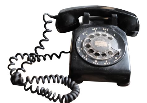 Free Photo Black Rotary Phone Antique Obsolete Telecommunication