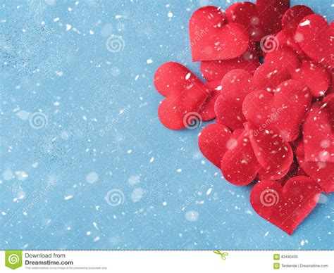 Red Hearts On Textured Background Stock Photo Image Of
