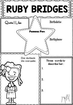 Are you looking for free printable activities for kids? Graphic Organizer : Ruby Bridges, Black History Month by ...