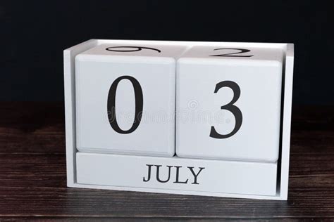 Business Calendar For July 3rd Day Of The Month Planner Organizer