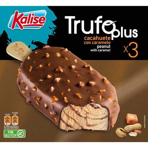 Trufo Plus bombón helado de cacahuete con caramelo sin gluten 3
