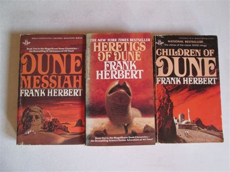 Dune By Frank Herbert Lot Of 3 Paperbacks Messiah Children Heretics