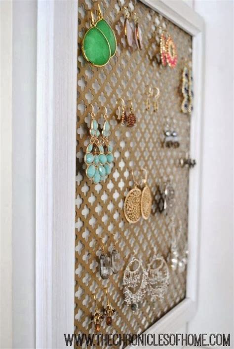 The Chronicles Of Home Easy Earring Organizer You Can Make At Home In