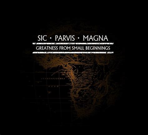 Uncharted Sic Parvis Magna Black Posters By Ross Kincaid Redbubble