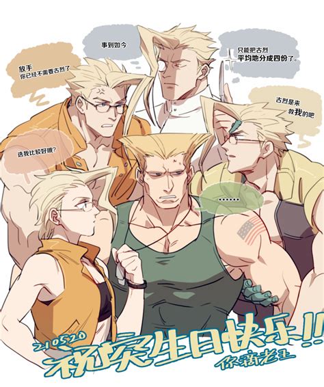 Yuiofire Charlie Nash Guile Capcom Street Fighter Character Request Highres Translation