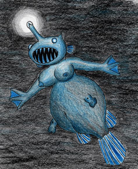 Rule 34 Absurd Res Anglerfish Anglerfish Humanoid Balls Blue Body