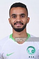 Mohammed Alburayk of Saudia Arabia poses during the official FIFA ...