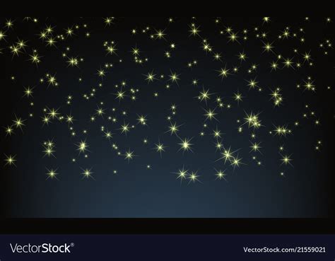 Night Sky With Full Of Stars Twinkle Royalty Free Vector