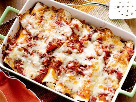 We like this with penne pasta, but you can use any pasta shape you like here. Chicken and Chorizo Spanish Enchiladas Recipe | Rachael ...