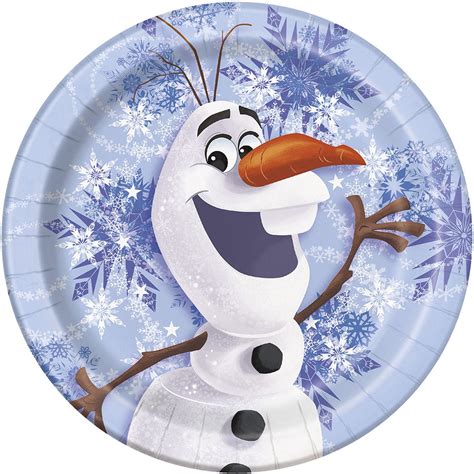 Frozen Party Plates Birthday Girls Wikii