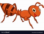 Happy ant cartoon Royalty Free Vector Image - VectorStock