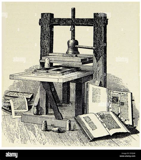 First Printing Press Immagini E Fotografie Stock Ad Alta Risoluzione Alamy