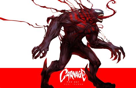 Artstation Venom Or Carnage Heri Irawan Symbiotes Marvel