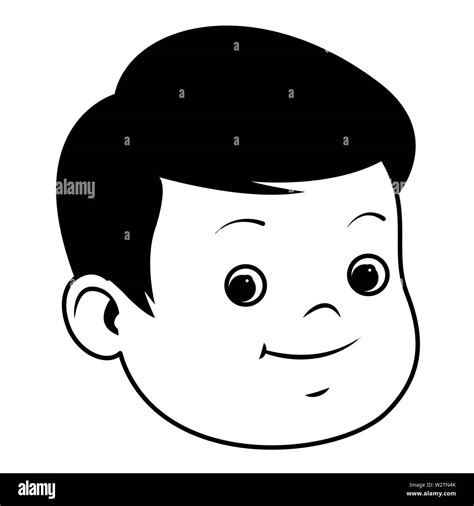 Cute Little Boy Smiling Face Vector Cut Out Stock Images And Pictures Alamy