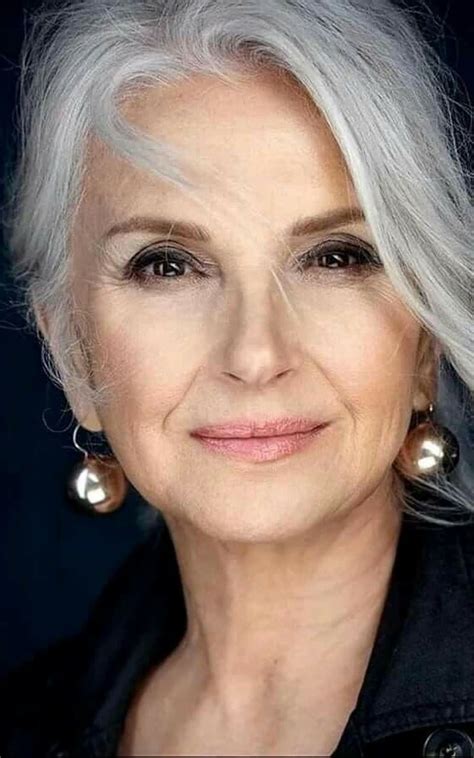 Makeup For Older Women Older Beauty Silver Haired Beauties Gorgeous Gray Hair Grey Hair