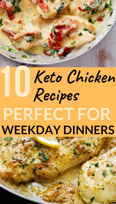 10 Keto Chicken Recipes Perfect For Weekday Dinners In 2020 Ketogenic