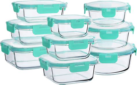 Bayco Glass Food Storage Containers With Lids [18 Piece] Glass Meal Prep Ebay
