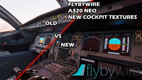 Fs A Upgraded Cockpit Textures Flybywire A Nx Youtube