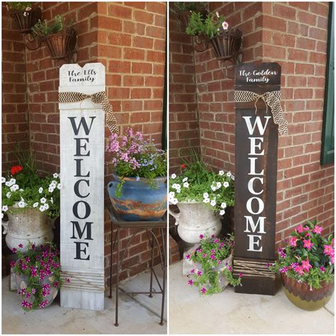 Custom Welcome Sign For Front Door Name Tag Chatroom Pictures Library