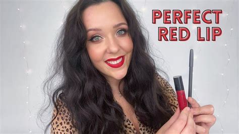the perfect red lip makeup tutorial with makeup artist madeleine grace youtube
