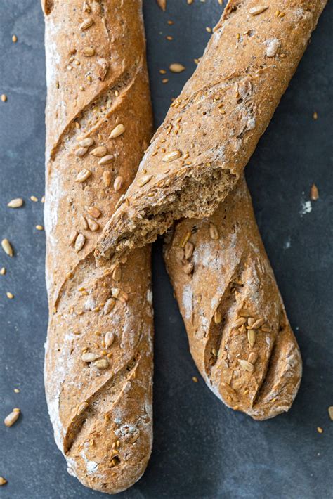 Easy Whole Wheat Baguette Momsdish