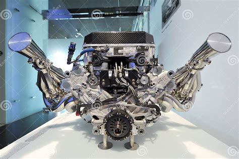 Bmw V10 Formula One Engine On Display In Bmw Museum Editorial Image