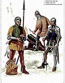 Infantryman, 1460 - 1500, Gunner, 1450 - 1500, French man-at-arms,1450 ...