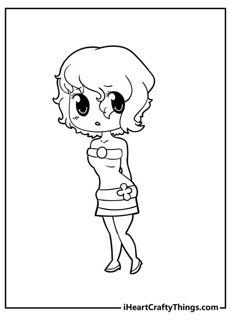 Printable Pin Up Girl Coloring Pages