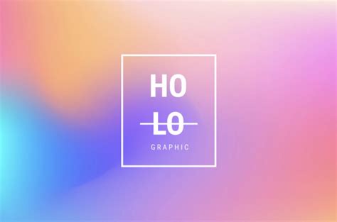 30 Free Beautiful Holographic Gradient Graphics Freebik