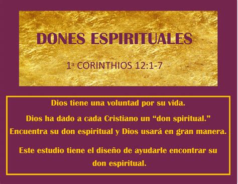 Dones Espirituales 18 Lecciones Fundamental Baptist World Wide Mission