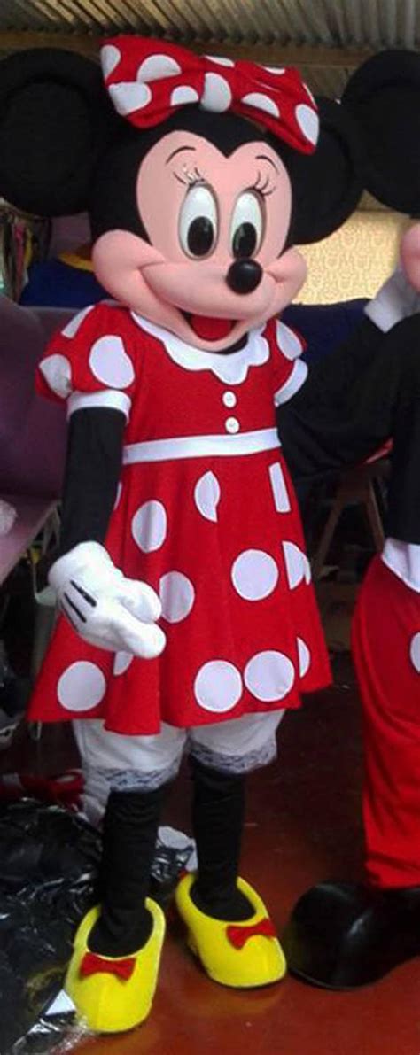 Minnie Mouse Mascot Costume Adult Cartoon Character Costume Etsy