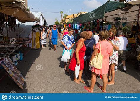 La Mata Weekly Street Market Torrevieja Spain Editorial Stock Image