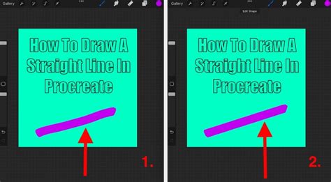 How To Make A Straight Line In Procreate Nicklas Lucinda