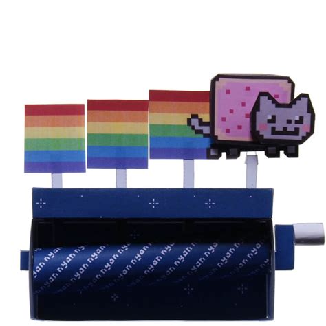 Nyan Cat Machine Paper Craft Model Free Printable Papercraft Templates