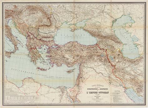 オスマン古地図｜キーペルト（父）作製オスマン帝国地図