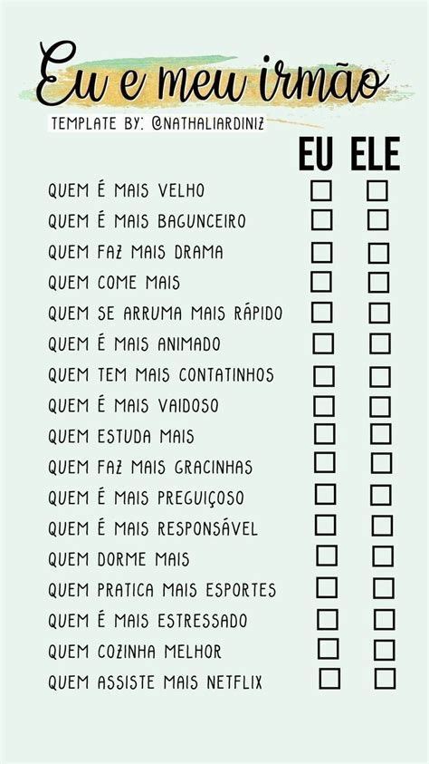 Verdade Ou Mentira Template Quiz De Perguntas Instagram Blog