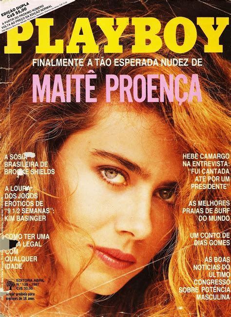 Mait Proen A Revista Playboy Finalmente A T O Esperada Nudez De