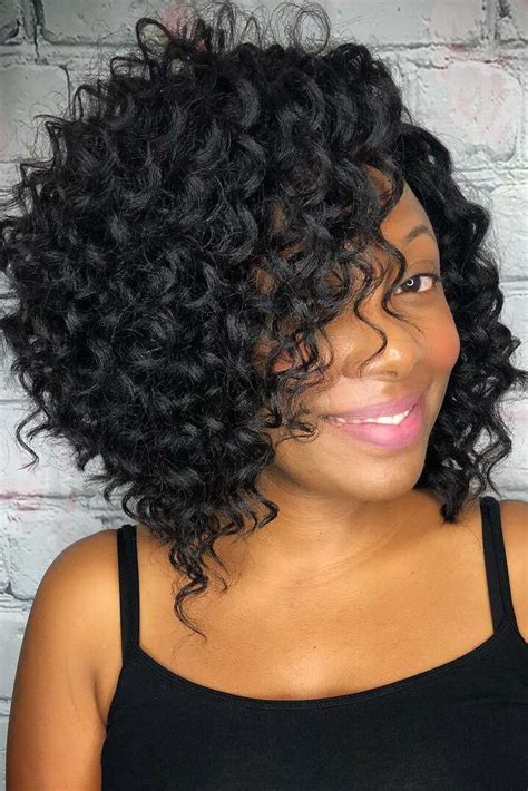 10 Side Part Crochet Curly Hair Fashion Style