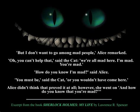 Cheshire Cat Were All Mad Here Quote Were All Mad Here Dark Quotes
