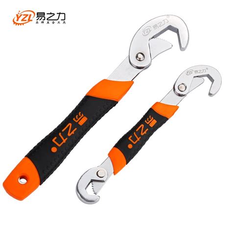 2pcs Universal Wrench 9 32mm Multi Function Quick Snap Grip Wrench