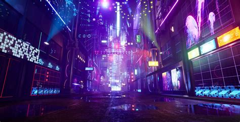 Ознакомьтесь с моим проектом Behance Cyberpunk City