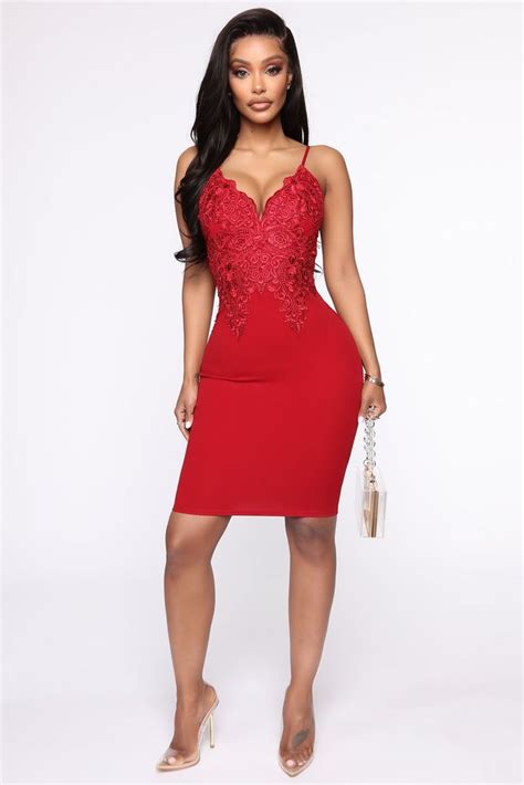 Looking So Perfect Lace Dress Burgundy Fashion Nova In 2020 Lace