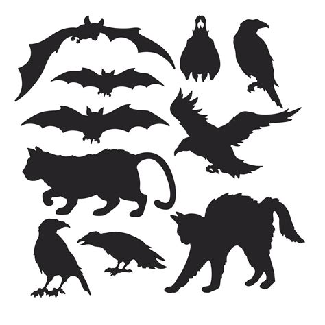 Free Silhouette Cut Outs For Decorations Halloween Silhouettes Home